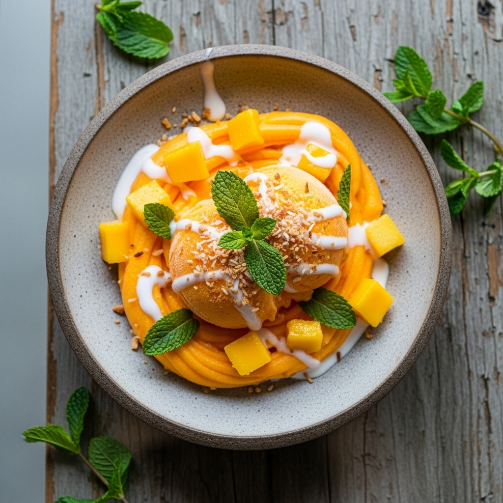 Thai Mango Delight – A Tropical Frozen Treat