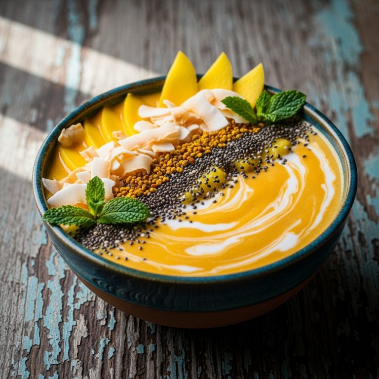 Thai Smoothie Bowl – A Refreshing Low-Carb Energy Boost