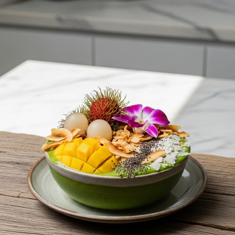 Thai Snack – Revitalizing Green Smoothie Bowl