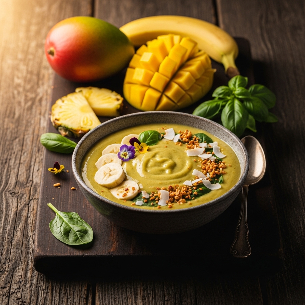 Thai Tropical Green Fusion Smoothie