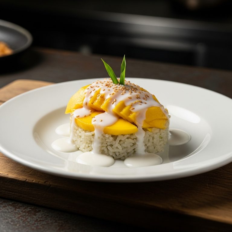 The Enchantment of Mango Sticky Rice in Coconut Sauce