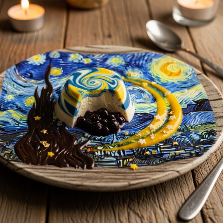 The Starry Night Panna Cotta