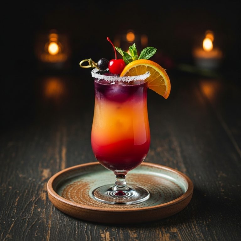 The Sunset Serenade Mocktail