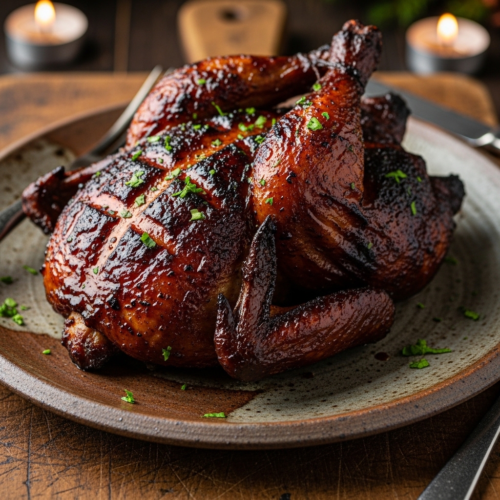 Triple-Smoked BBQ Chicken Thunderbolt