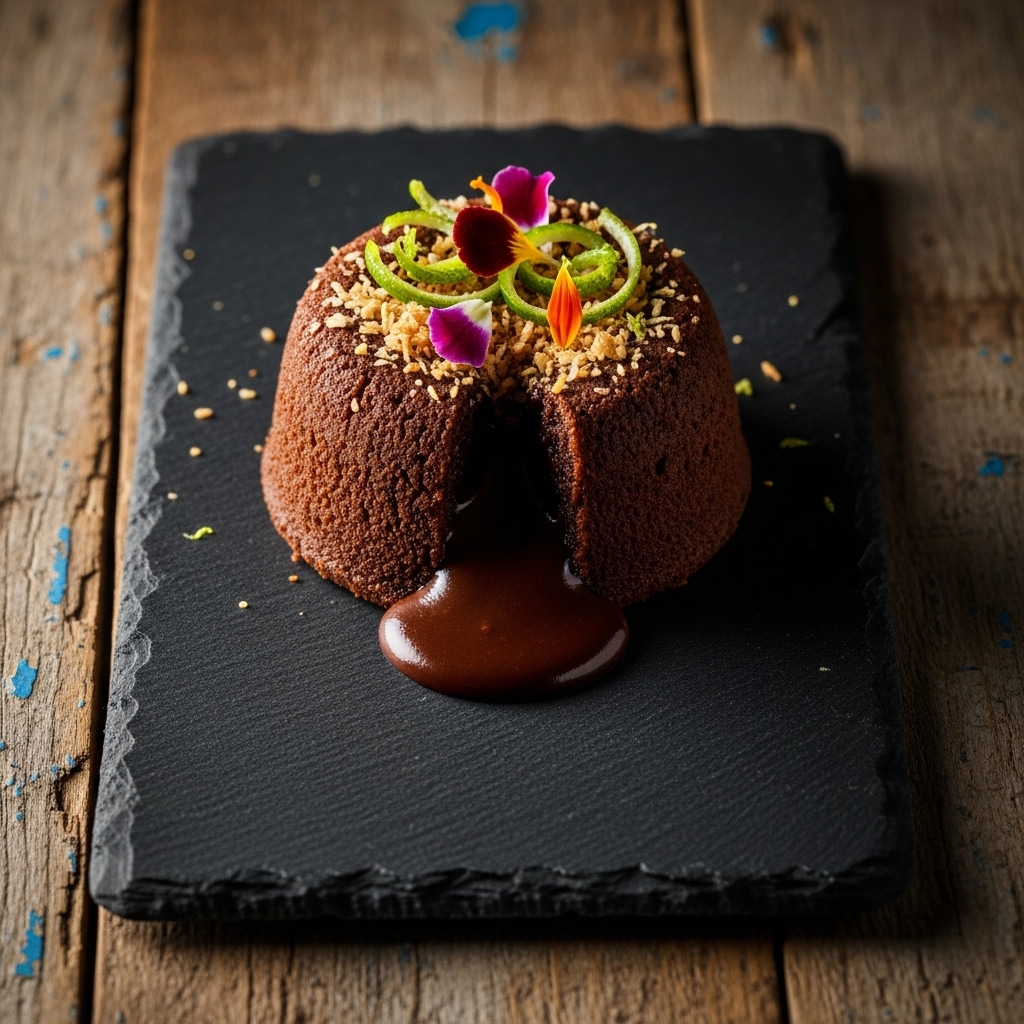 Tropical Bliss: Keto Hawaiian Chocolate Lava Cake