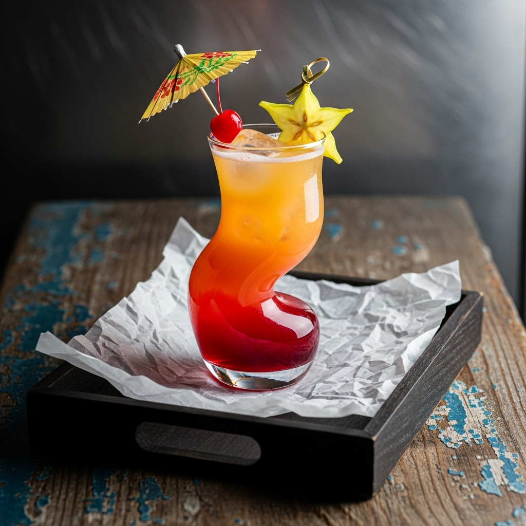Tropical Dream Sunset Cocktail