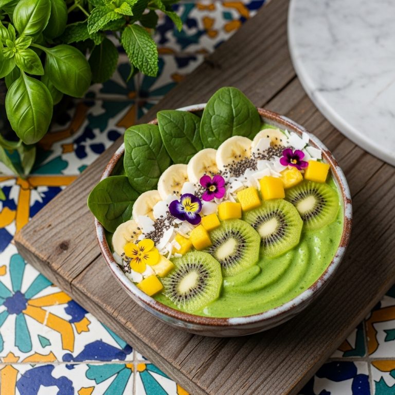 Tropical Green Smoothie Bowl