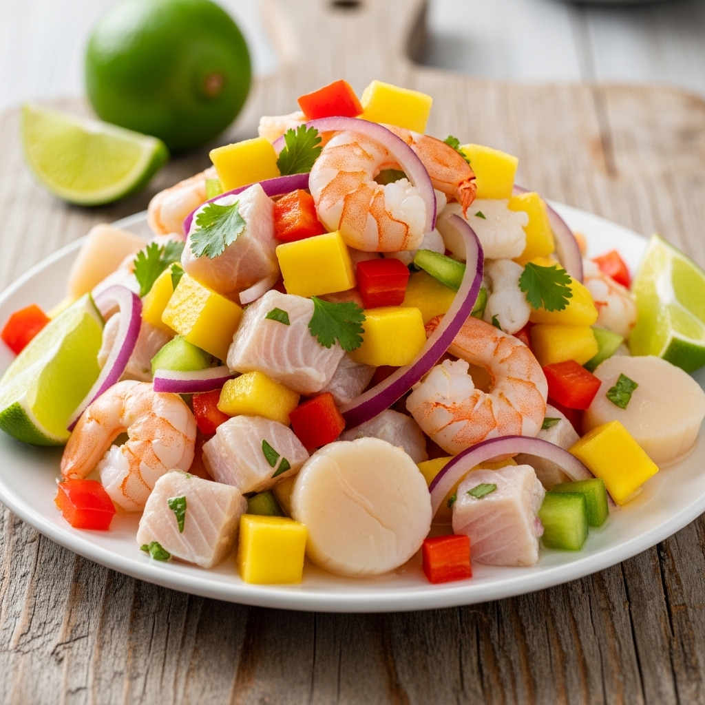 Tropical Island Ceviche – A Caribbean Snack Gluten-Free Delight