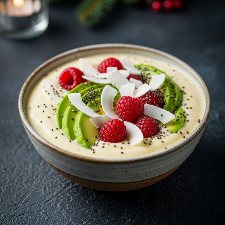 Tropical Keto Breakfast Smoothie Bowl