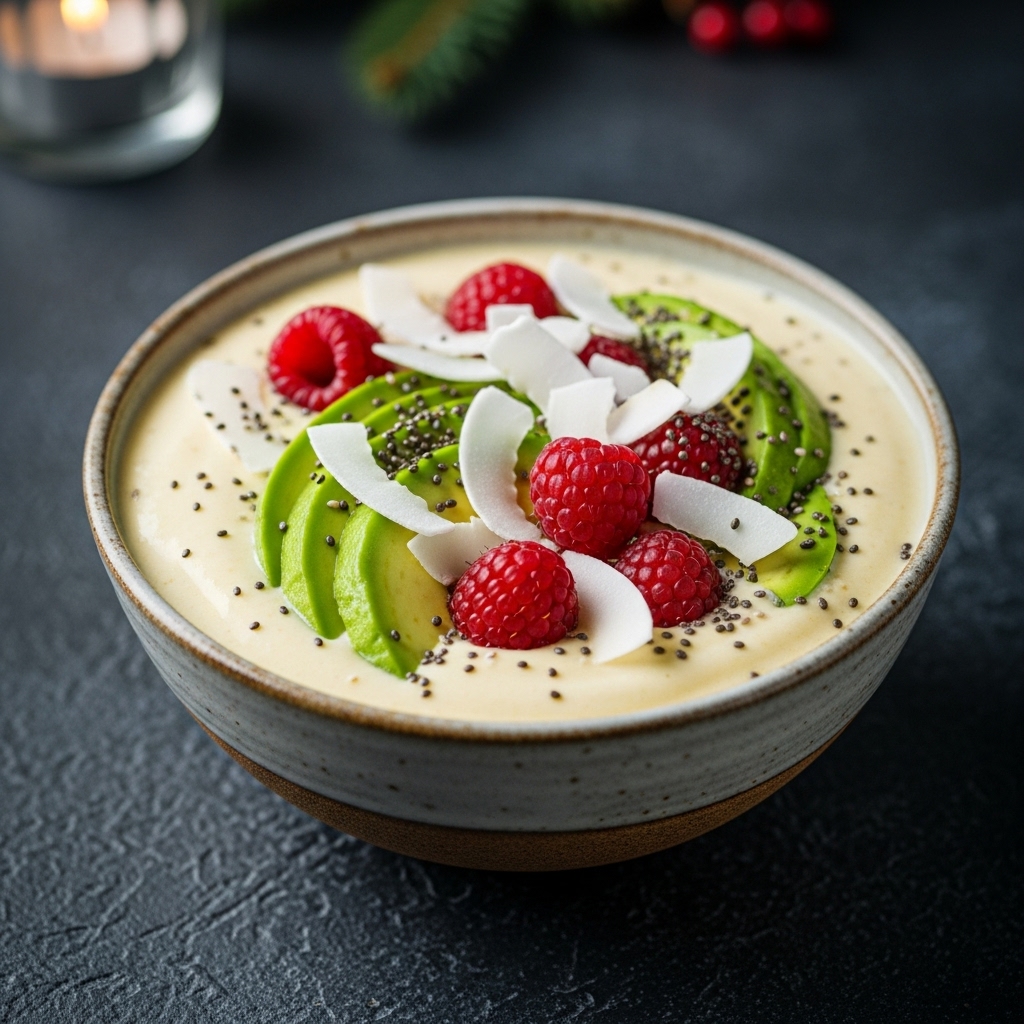 Tropical Keto Breakfast Smoothie Bowl