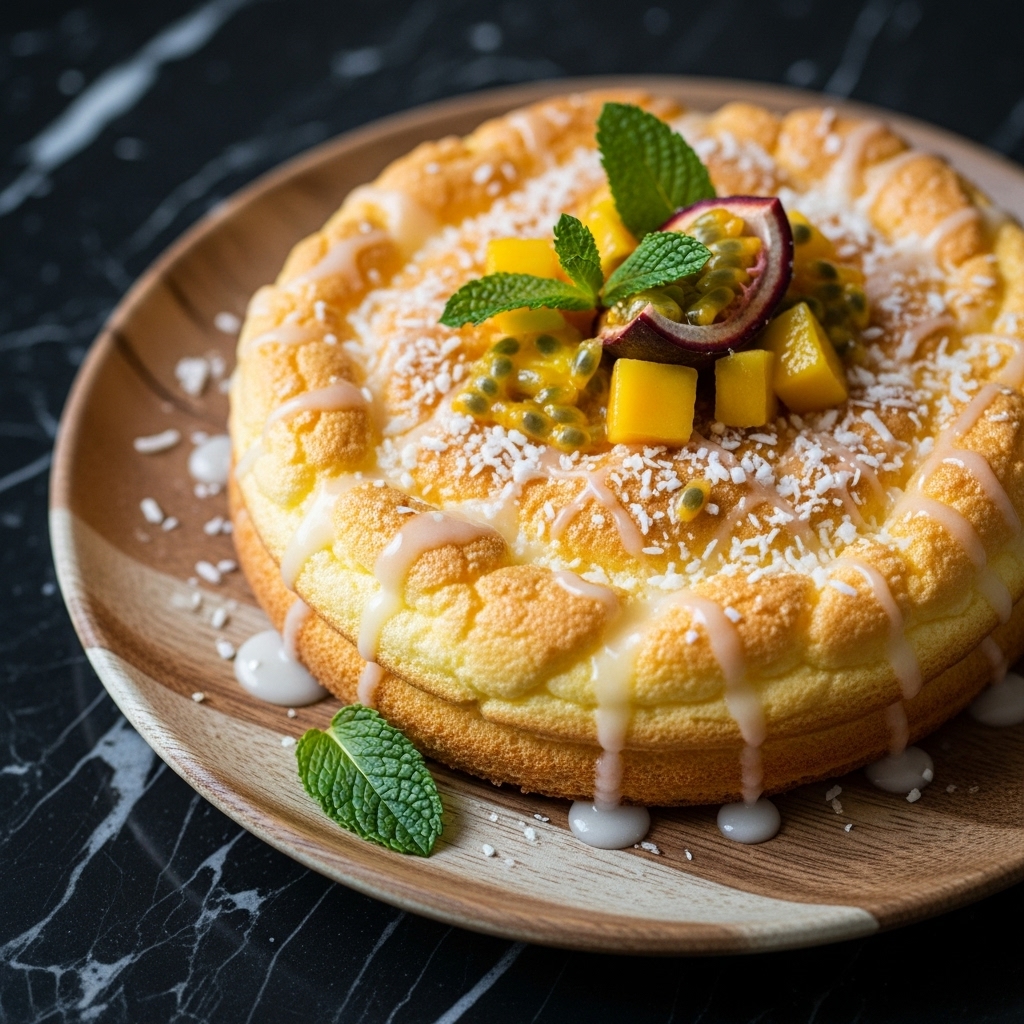 Tropical Keto Coconut Cloud Cake