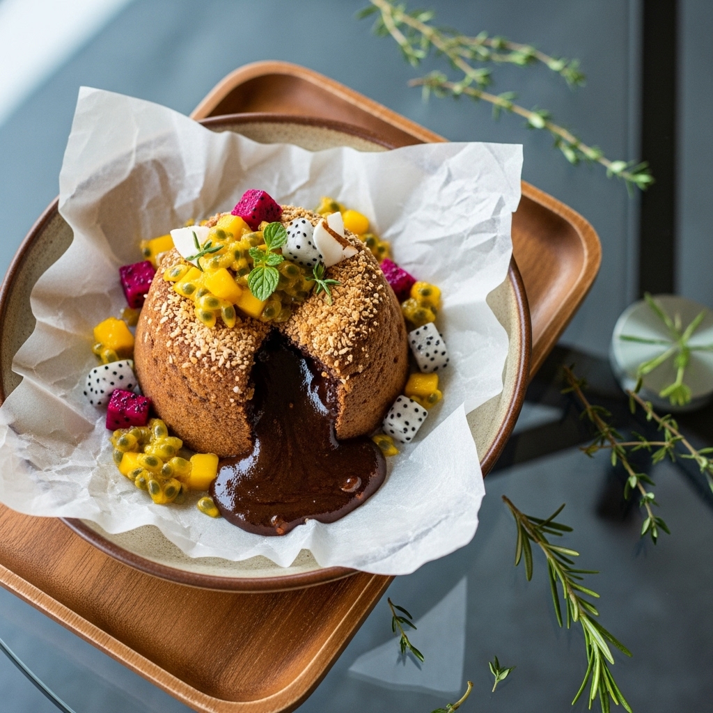 Tropical Keto Lava Cake