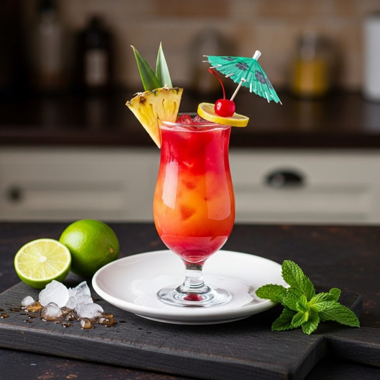 Tropical Lava Flow Cocktail