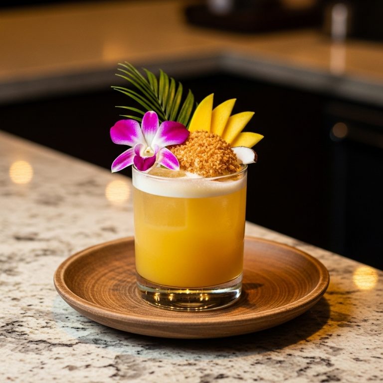 Tropical Moonlit Mango Coconut Mocktail