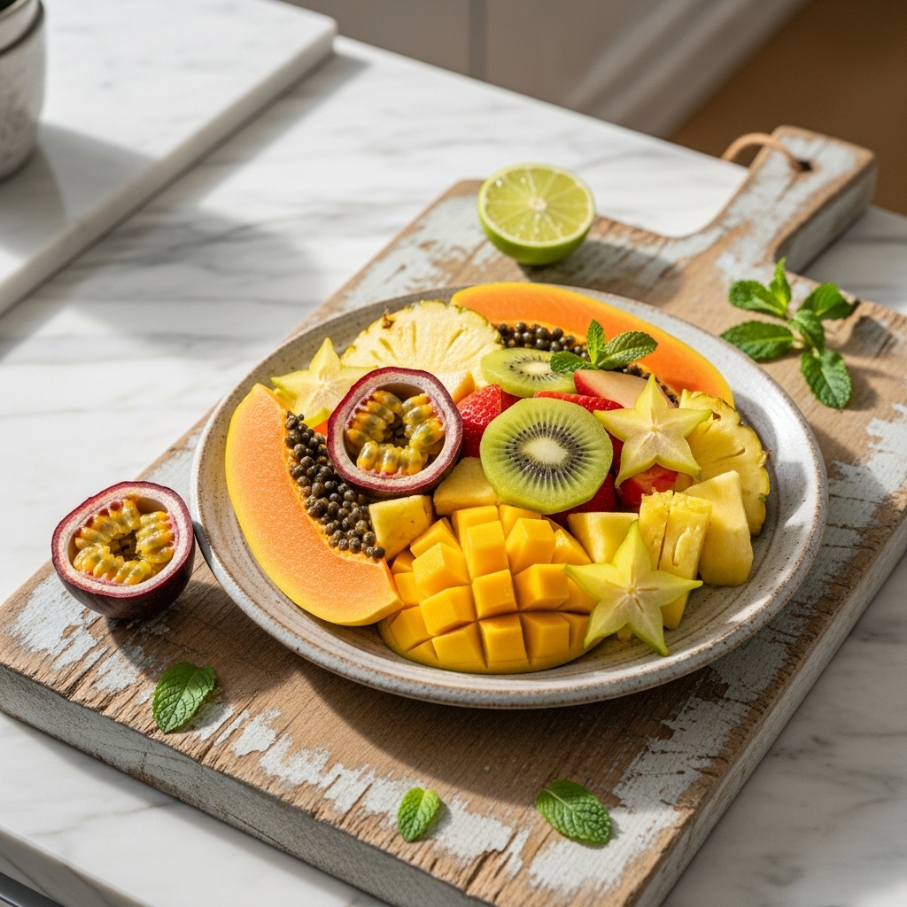 Tropical Paradise Fruit Salad – A Refreshing & Vibrant Polynesian Dessert Experience!