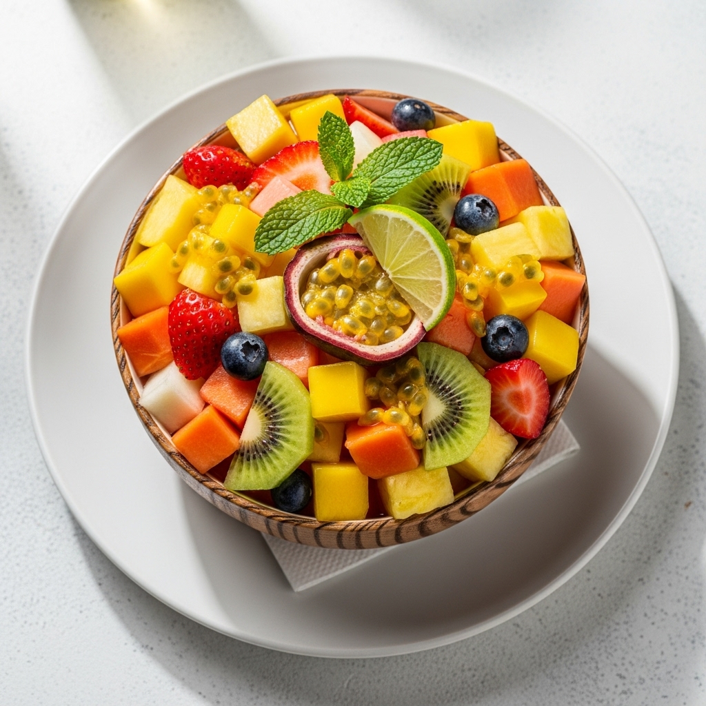 Tropical Paradise Fruit Salad Cocktail