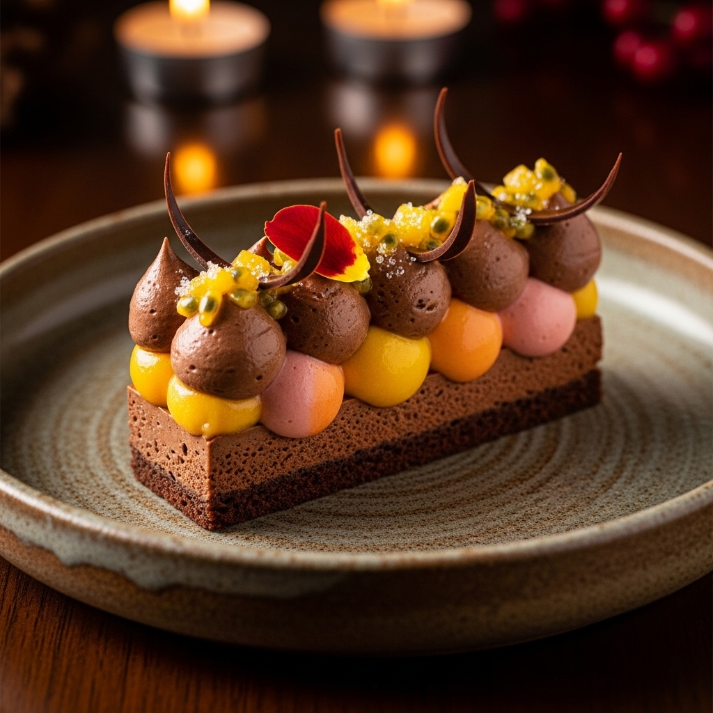 Tropical Sunset Chocolate Mousse