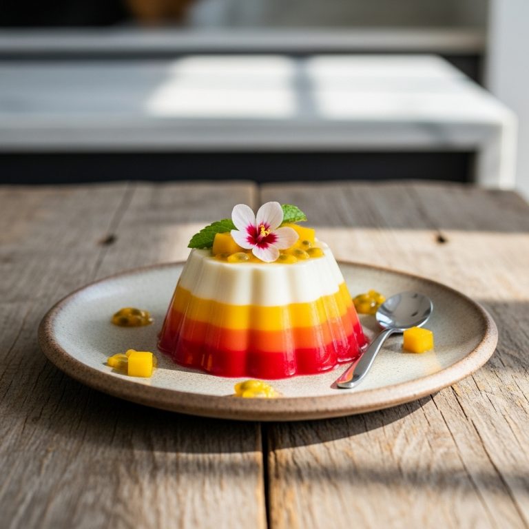 Tropical Sunset Hawaiian Panna Cotta
