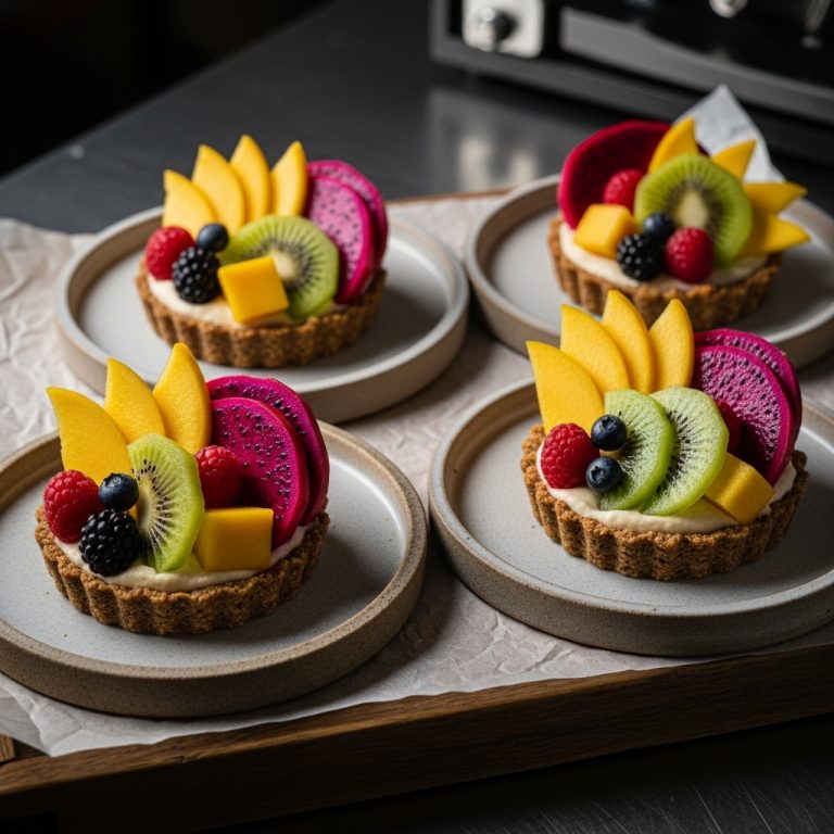 Tropical Twilight Paleo Fruit Tartlets