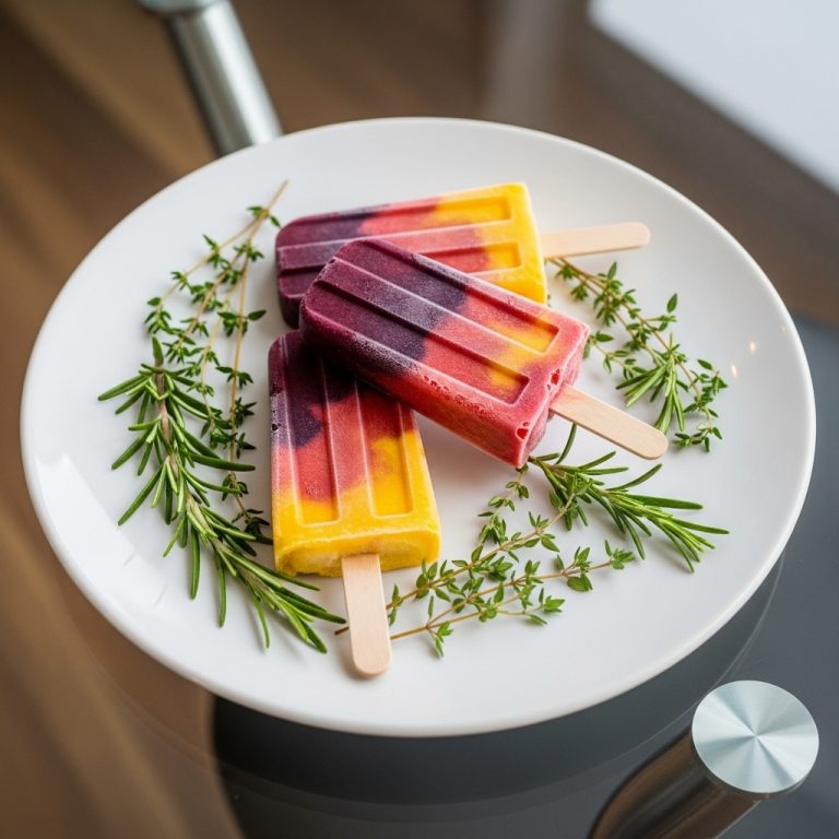 Tropical Twilight Sunset Popsicles