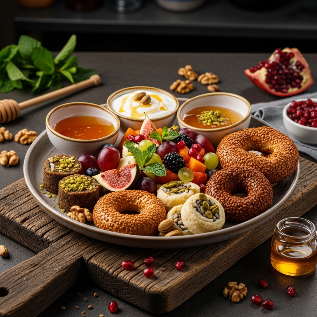 Turkish Brunch Delight – A Vegetarian Veil of Honeyed Delights