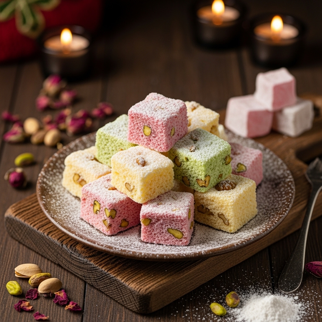 Turkish Delight Cloud Cakes