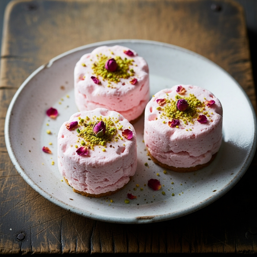 Turkish Delight Frozen Mousse Cups