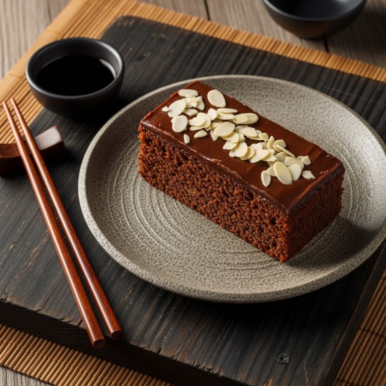 Vegan Almond Fudge Cake