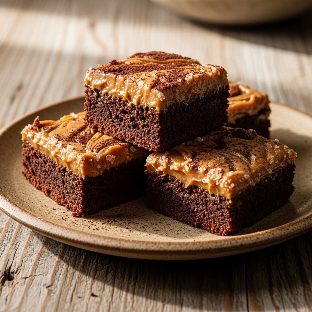 Vegan Argentine Dulce de Leche Fudge Brownies