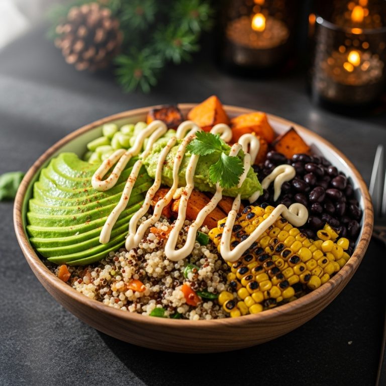 “Vegan Chilean Breakfast Bowl: A Delicious Fusion of Earthy Flavors and Nutrient-Rich Ingredients”
