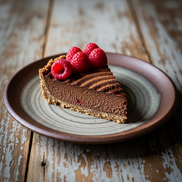 Vegan Chocolate Raspberry Mousse Tart