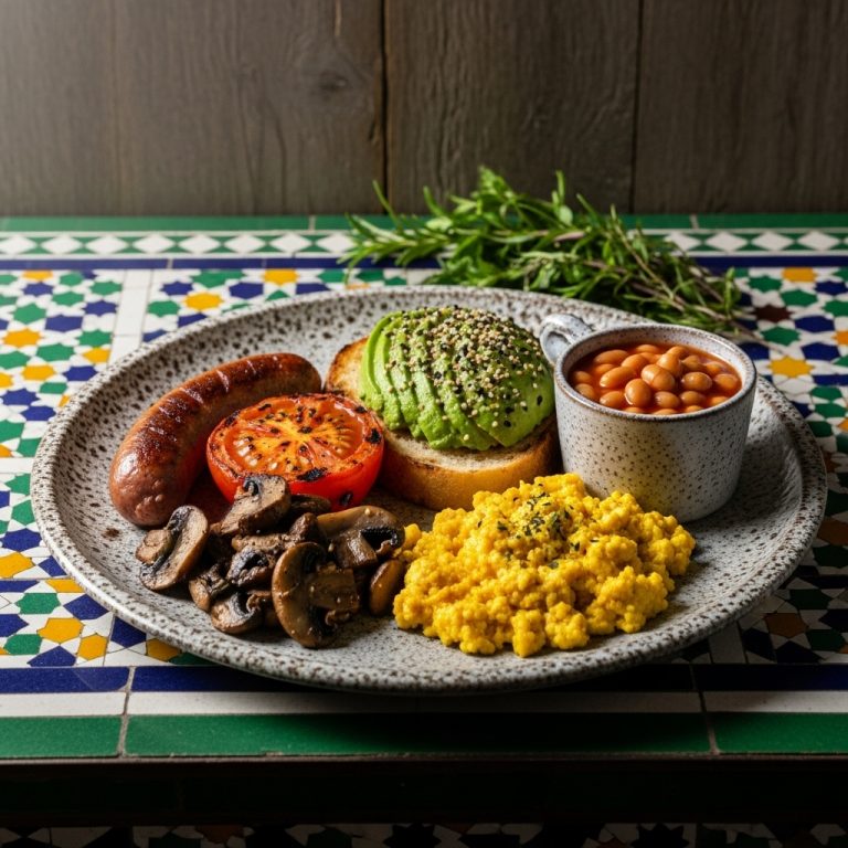 Vegan Delight: A Cinematic Vegan English Breakfast Experience