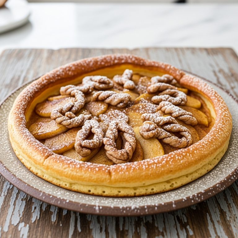 Vegan Dutch Apple Pancake with Cinnamon Sugar Twists