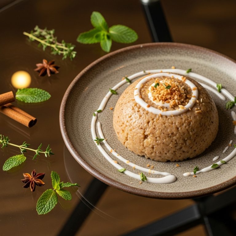 “Vegan Fufu Delight: A Ghanaian Coconut Rice Pudding Infused with Spices”