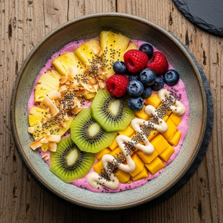 “Vegan Hawaiian Sunrise Bowl: A Taste of the Islands”