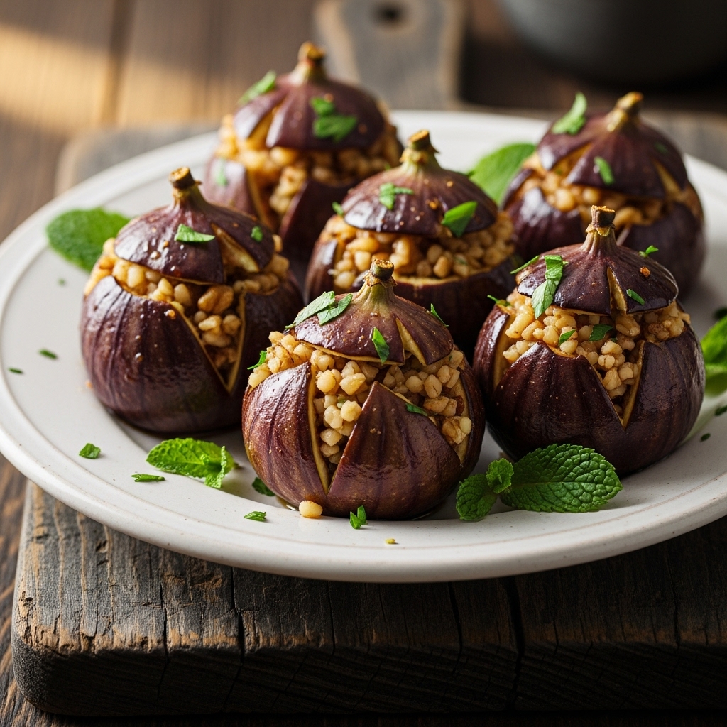 “Vegan Lebanese Stuffed Figs: A Mouthwatering Sensory Experience”