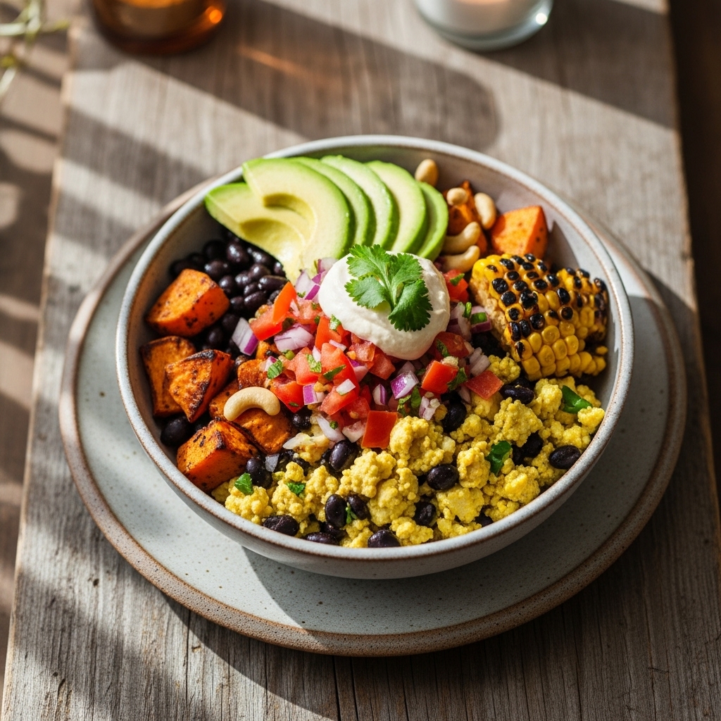 Vegan Mexican Brunch Burrito Bowl