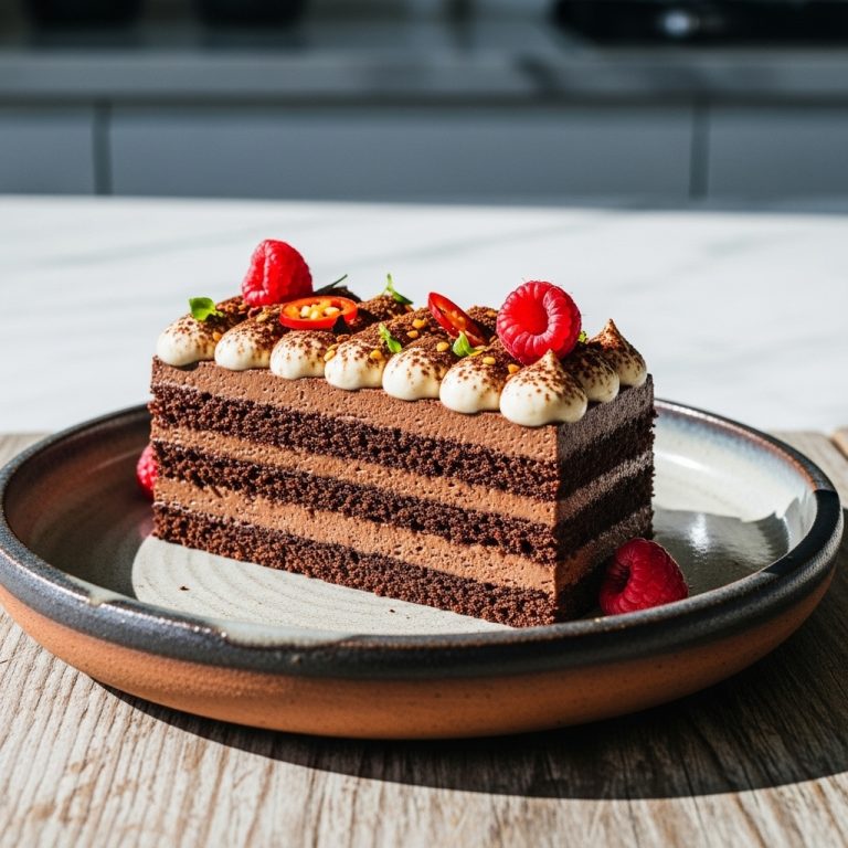 Vegan Mexican Chocolate Mousse Cake