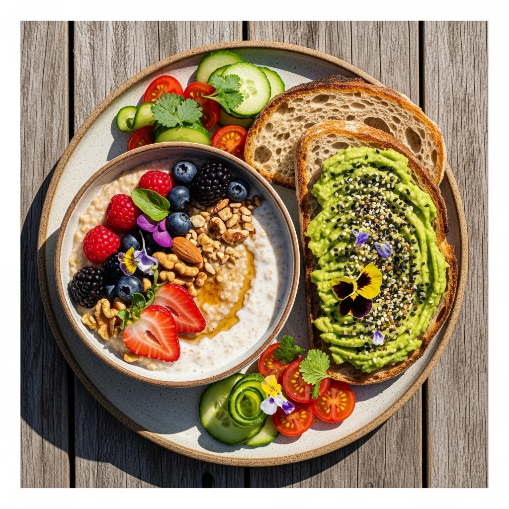 “Vegan Nordic Morning Symphony: A Wholesome & Mouthwatering Plant-Based Breakfast”