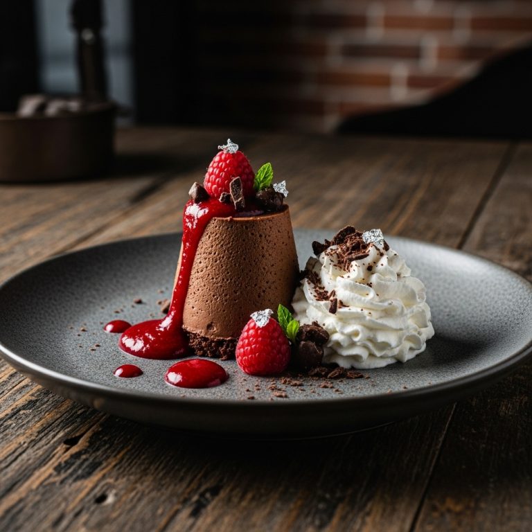 Vegan Raspberry Chocolate Mousse with Coconut Whipped Cream