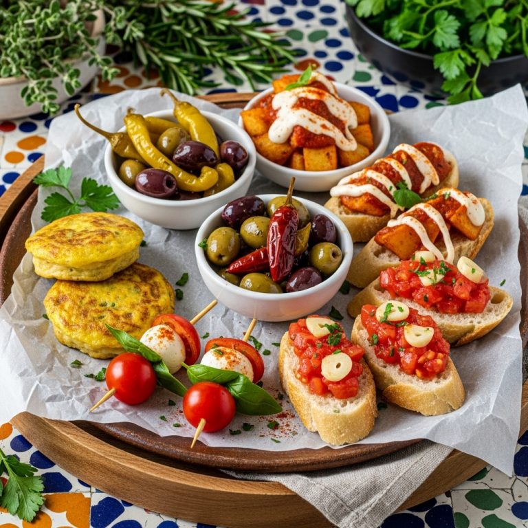 Vegan Spanish Breakfast Tapas Platter