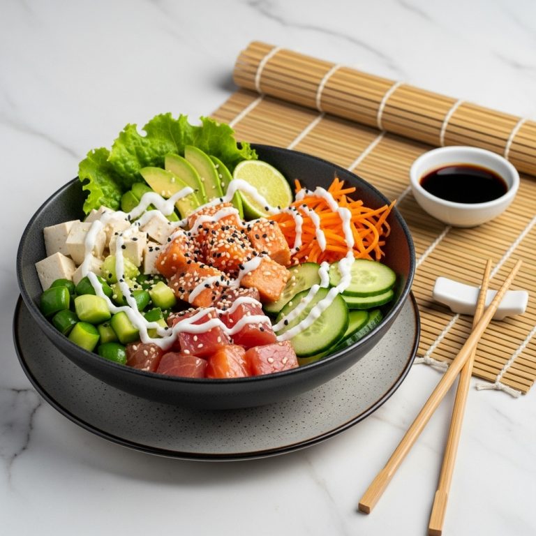 Vegan Tofu Poke Bowl with Coconut Lime Dressing – A Hawaiian Snack Masterpiece