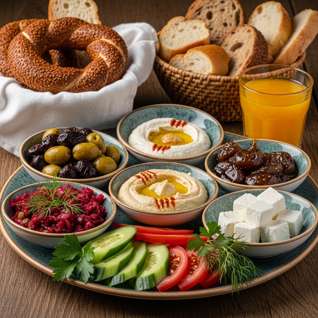 Vegan Turkish Breakfast: A Symphony of Textures and Flavors