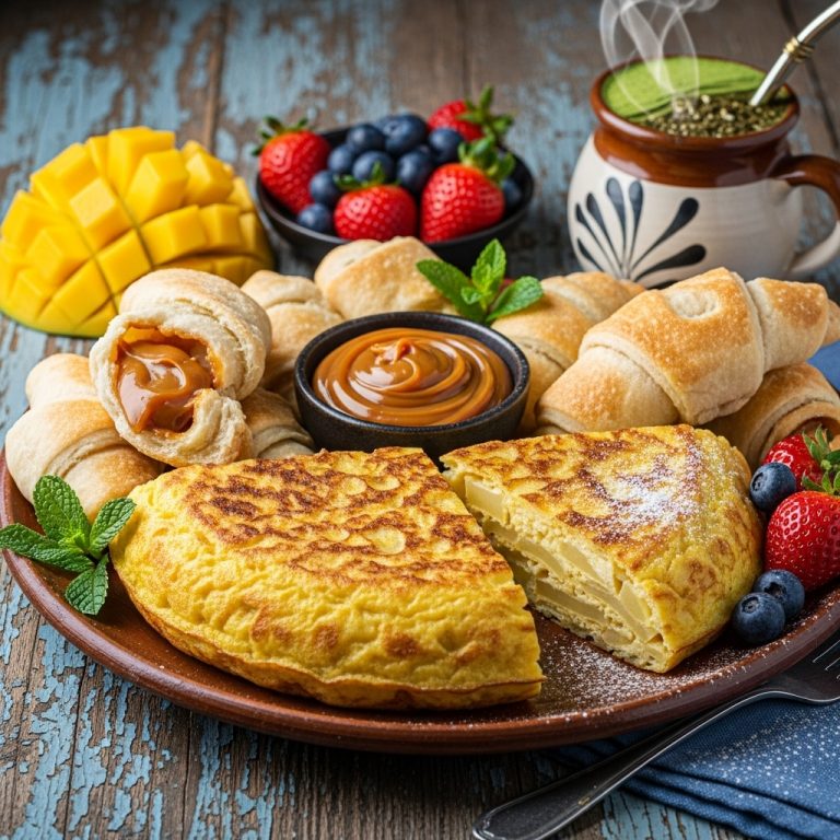 Vegetarian Argentinian Breakfast Feast: A Delightful Symphony of Flavors and Textures