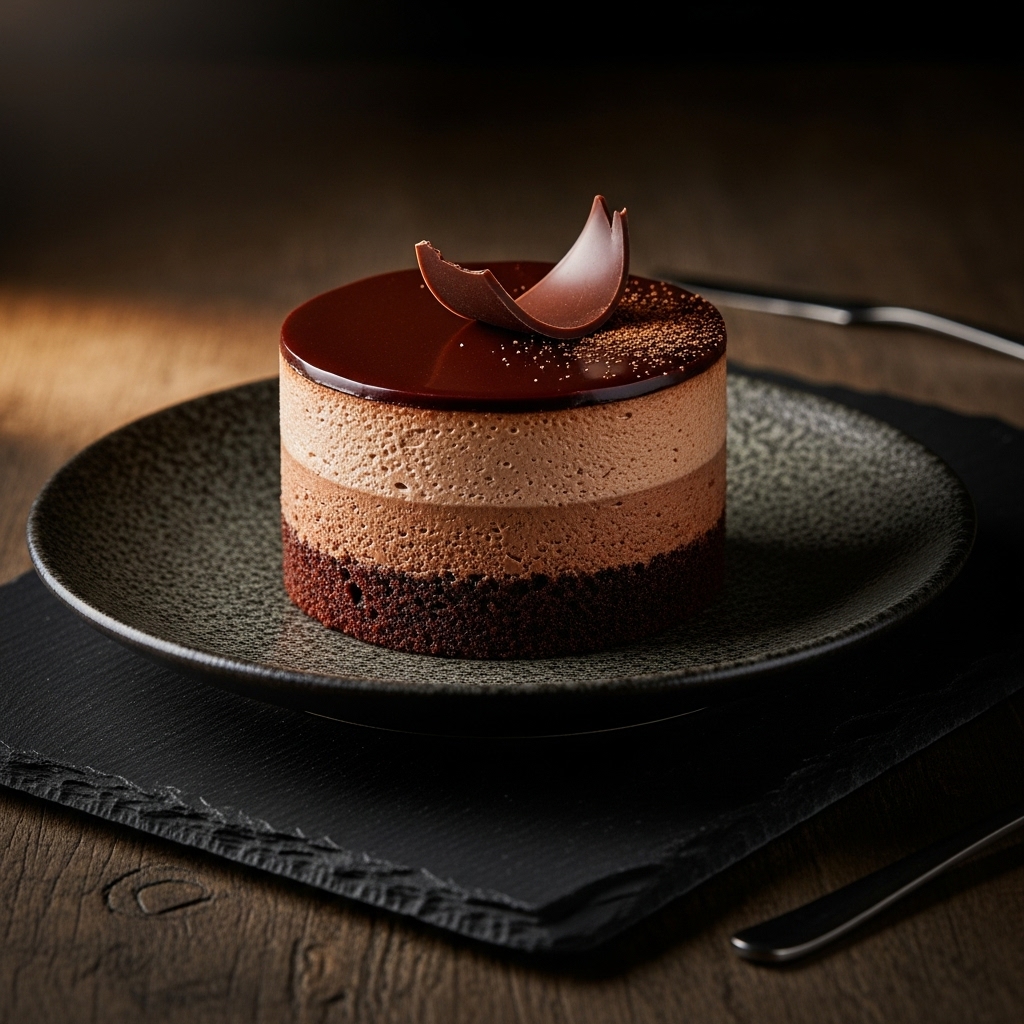 Vegetarian French Chocolate Mousse Torte