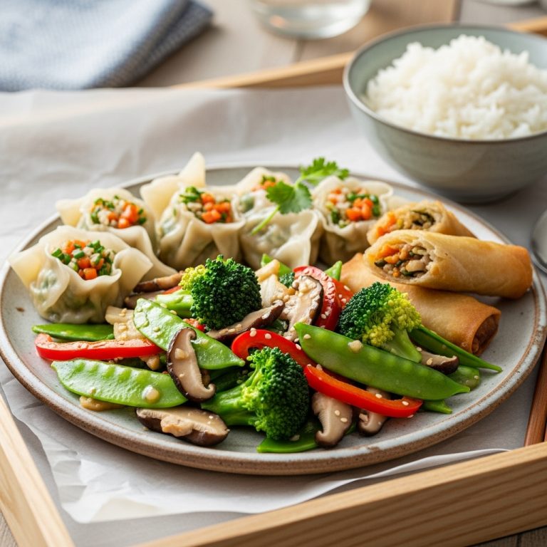 Veggie Harmony: A Delightful Chinese Vegetarian Dinner Feast (Gluten-Free)