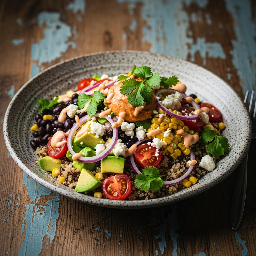 Veggie-Loaded Mexican Brunch Quinoa Bowl: A Vegetarian’s Dream