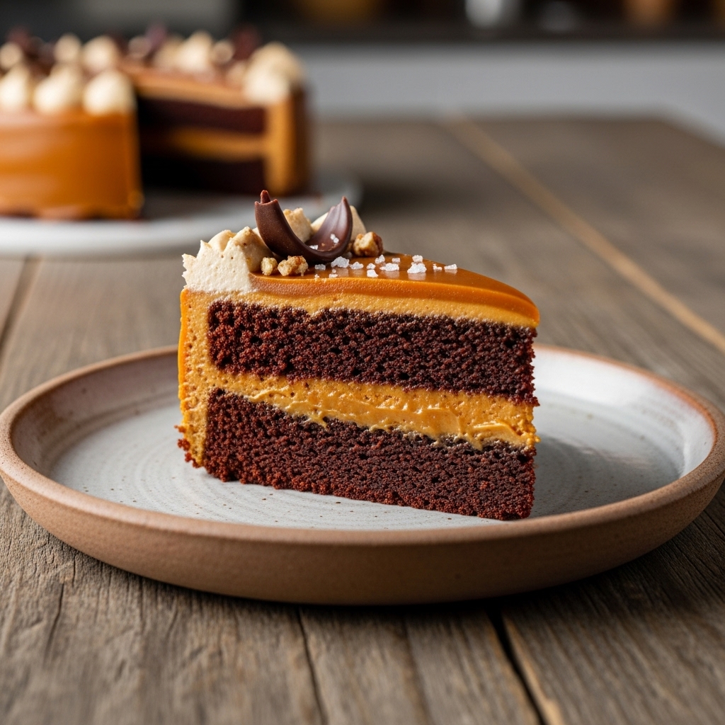 Velvet Paleo Caramel Torte