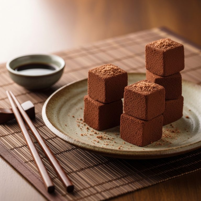 Velvety Chocolate Mousse Cube Towers