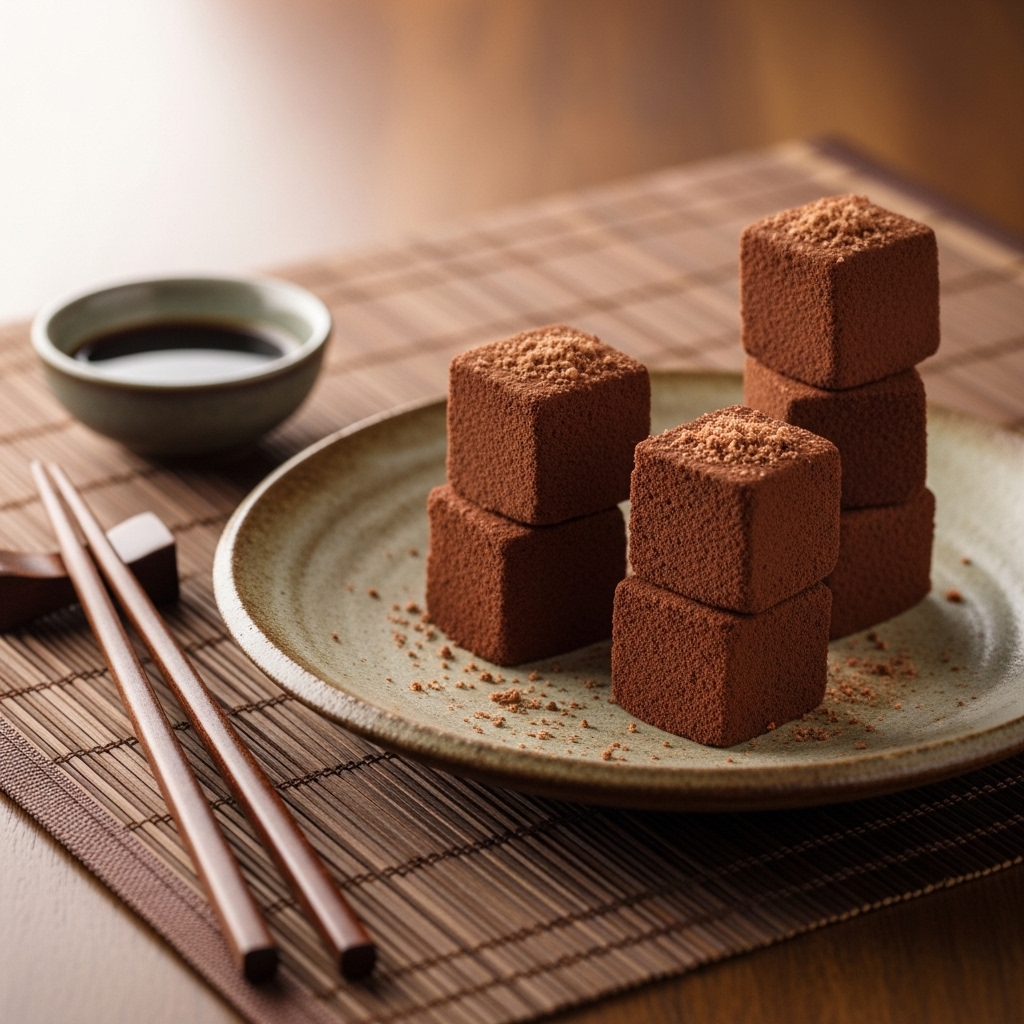 Velvety Chocolate Mousse Cube Towers